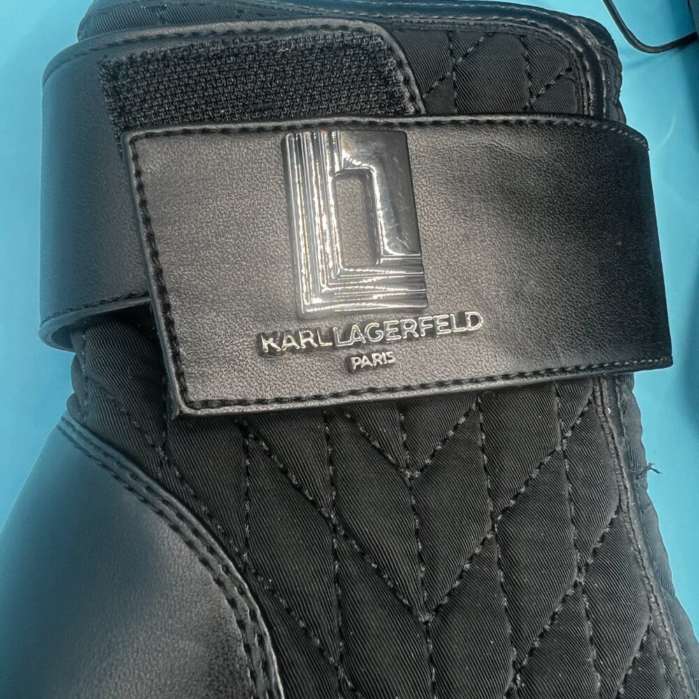 New Karl Lagerfeld "Britney" Quilted Open Toe Booties - size 5.5 - Picture 6 of 8